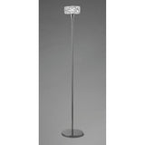 Luminous O2 Floor Lamp in Polished Chrome with Clear Glass Shade