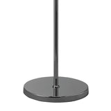 Luminous O2 Floor Lamp in Polished Chrome with Clear Glass Shade