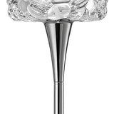 Luminous O2 Floor Lamp in Polished Chrome with Clear Glass Shade