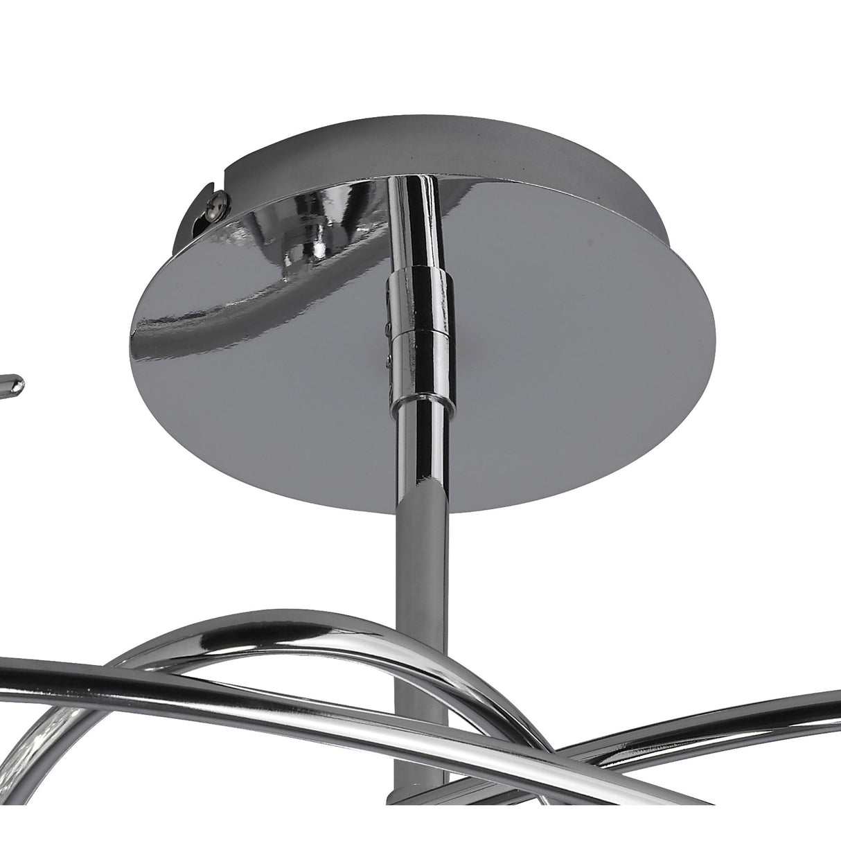 Maremagnum Elegance: Polished Chrome 3-Light Ceiling Fixture
