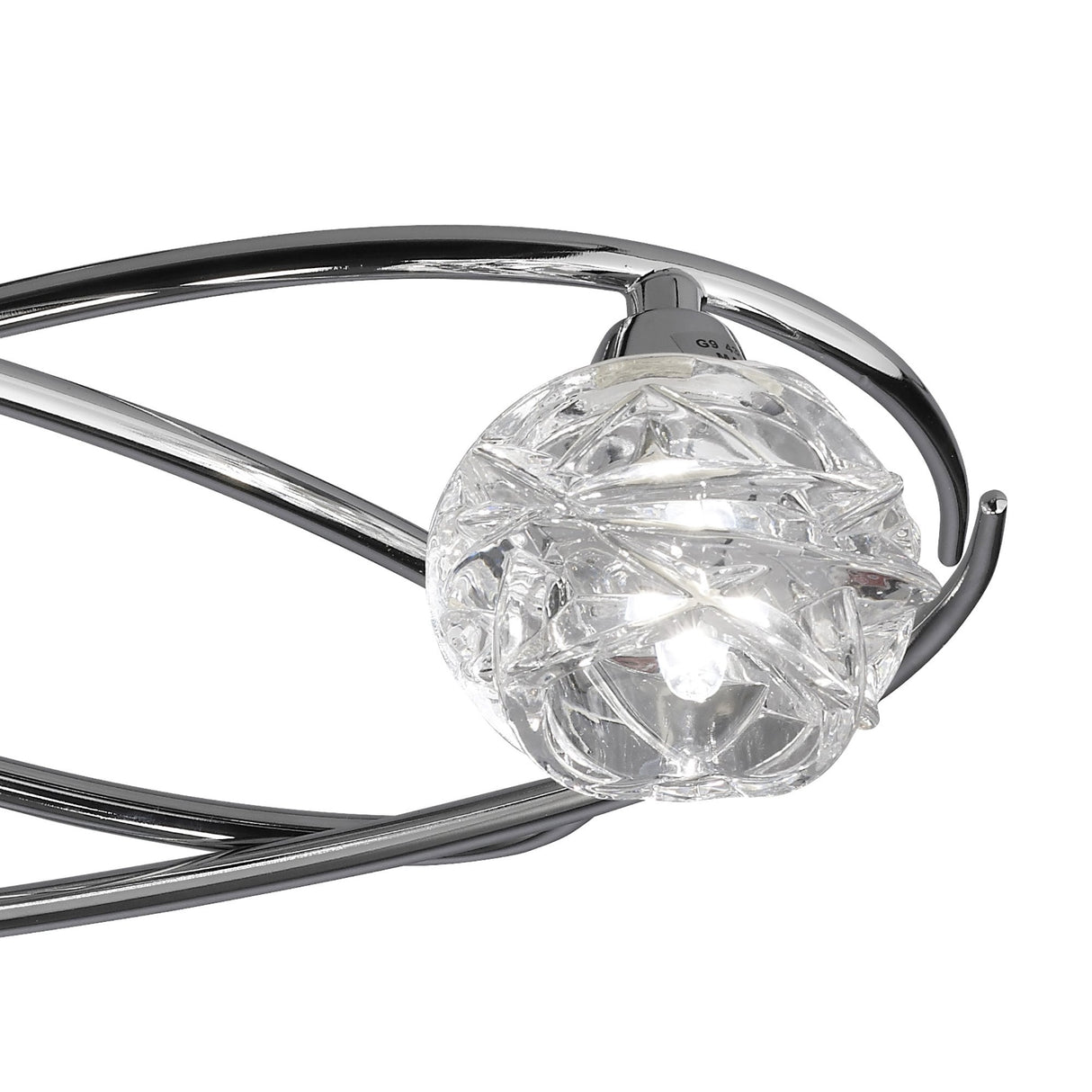 Maremagnum Elegance: Polished Chrome 3-Light Ceiling Fixture