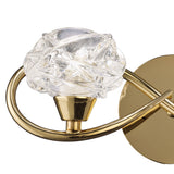 Maremagnum Wall Lamp with Dual G9 Lights in Elegant French Gold Finish