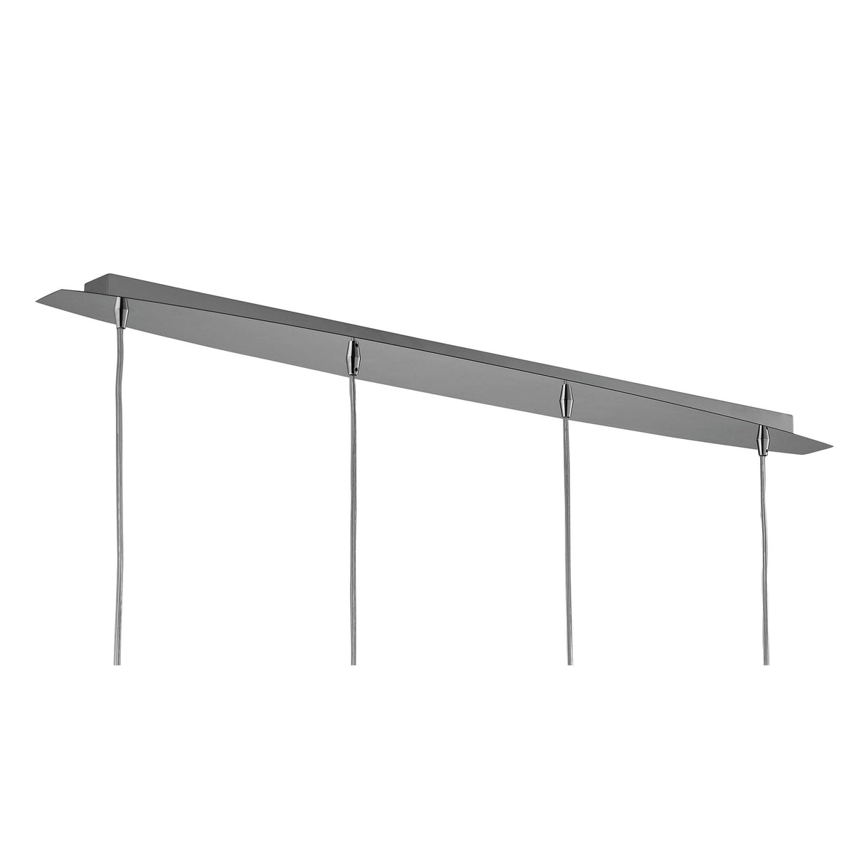 Artic Crystal Cascade Pendant Light, Polished Chrome