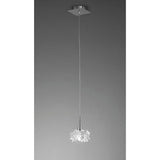 Arctic Crystal Pendant Light - Small, Polished Chrome