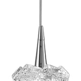 Arctic Crystal Pendant Light - Small, Polished Chrome