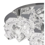 Santiago Sebastiano's Arctic Glow: Triple-Light Ceiling Fixture in Polished Chrome