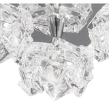 Santiago Sebastiano's Arctic Glow: Triple-Light Ceiling Fixture in Polished Chrome