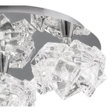 Santiago Sebastiano's Arctic Glow: Triple-Light Ceiling Fixture in Polished Chrome