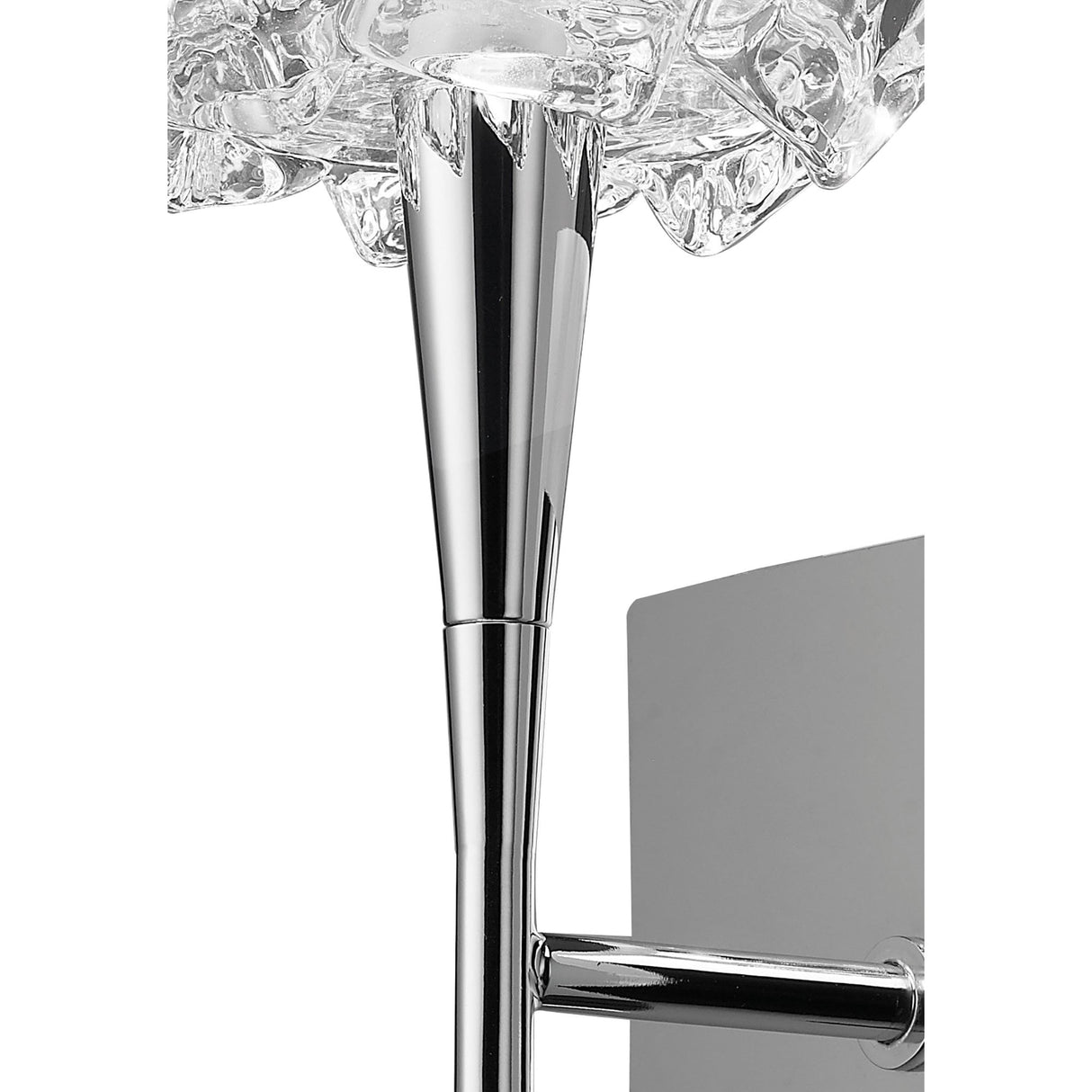 Arctic Glimmer Wall Lamp with Polished Chrome Finish