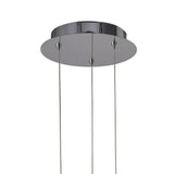 Knot Pendant 36W LED, 3000K Warm Light, Artistic Gloss Black with White Acrylic Accents and Chrome Finish, 3-Year Warranty