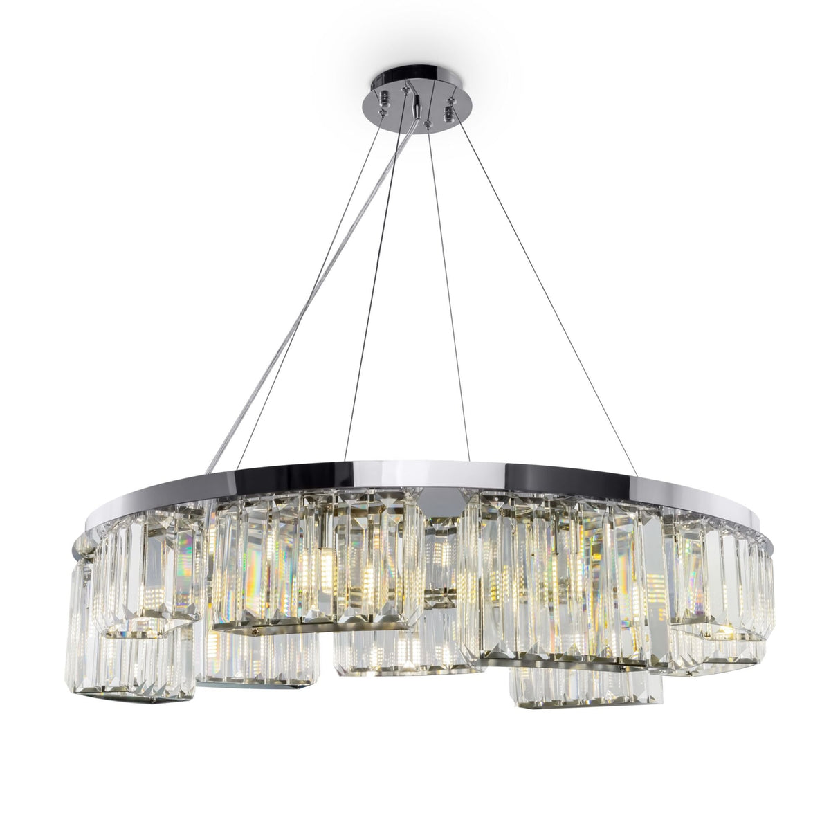 Sleek Chrome Colline Pendant Light