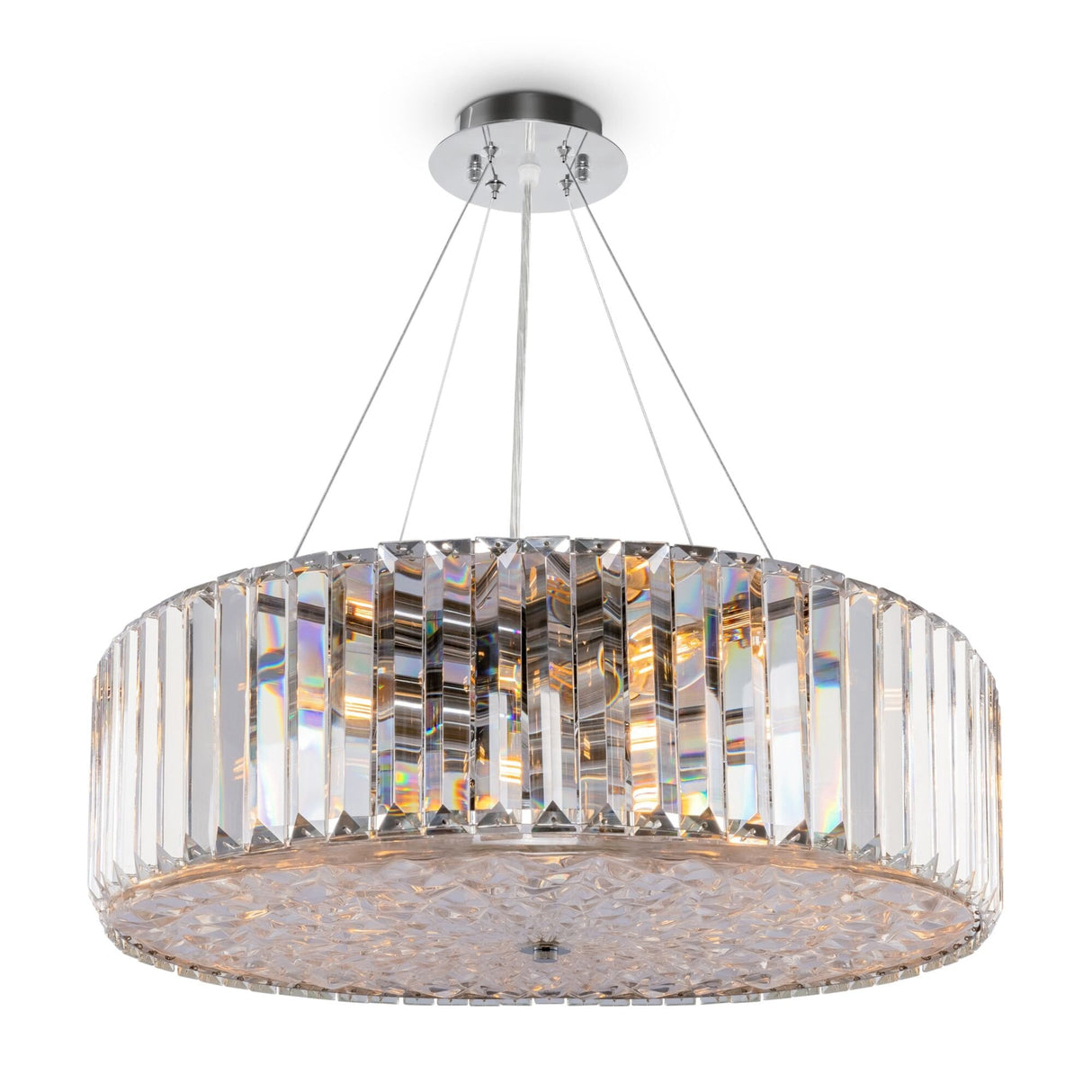 Contemporary Chrome Recinto 8-Light Ceiling Fixture