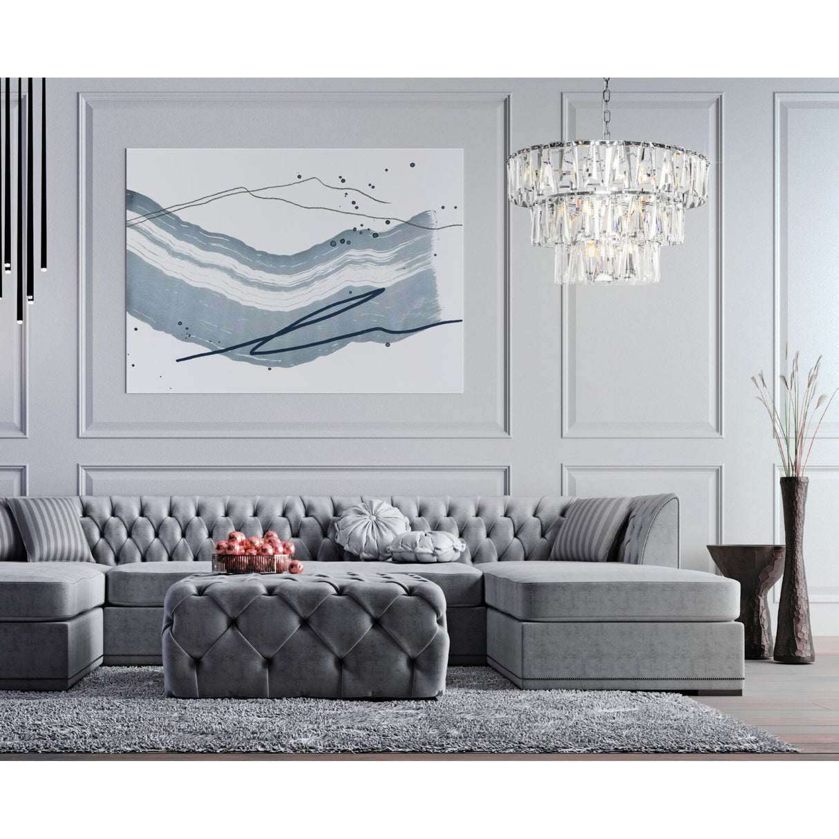 Contemporary Chrome Elegance: The Puntes Pendant Light