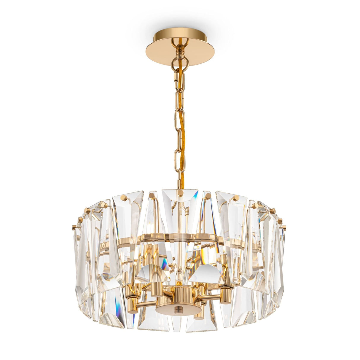 Contemporary Gold Spire Pendant Light