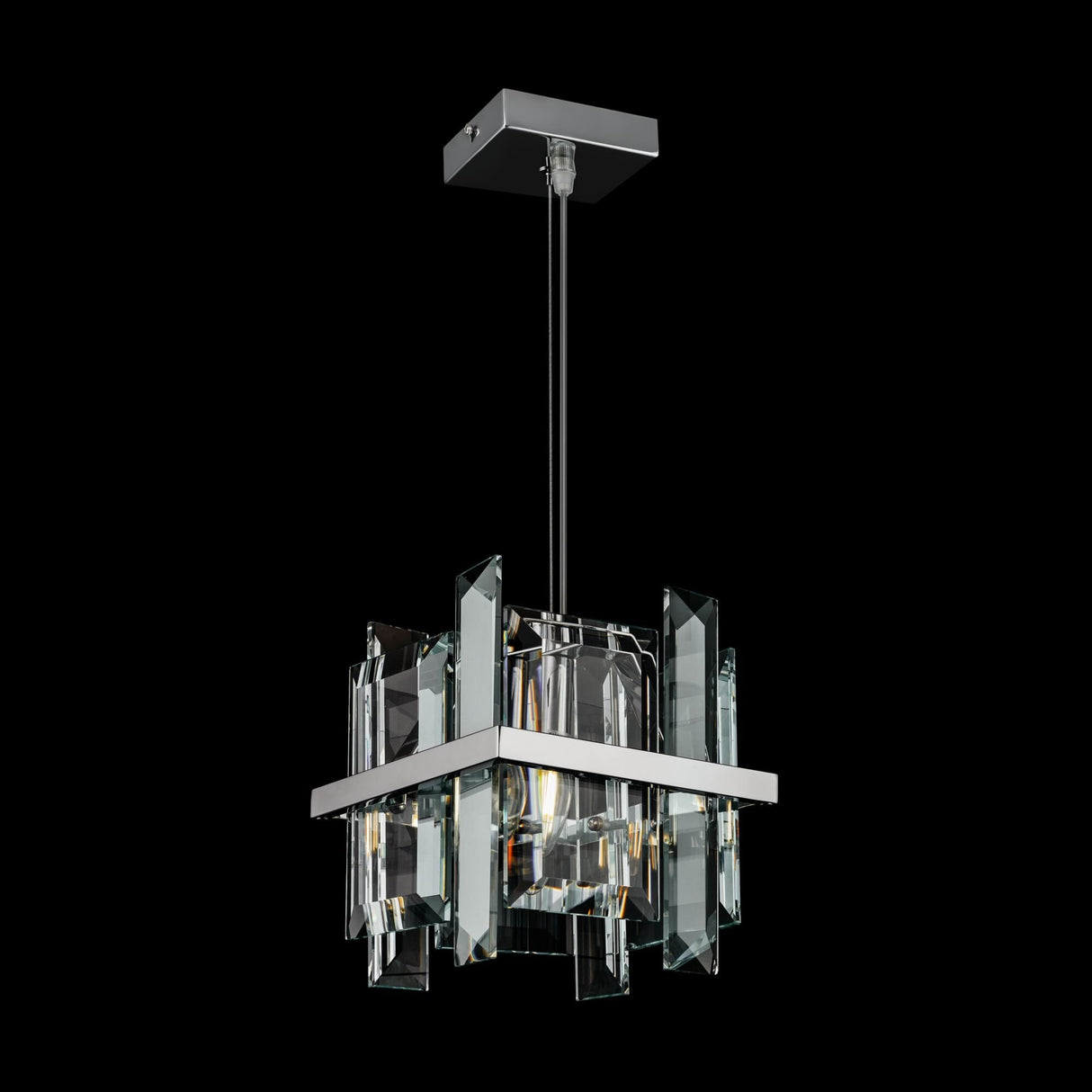 Sleek Cerezo Chrome Hanging Light Fixture