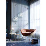 Sleek Cerezo Chrome Hanging Light Fixture