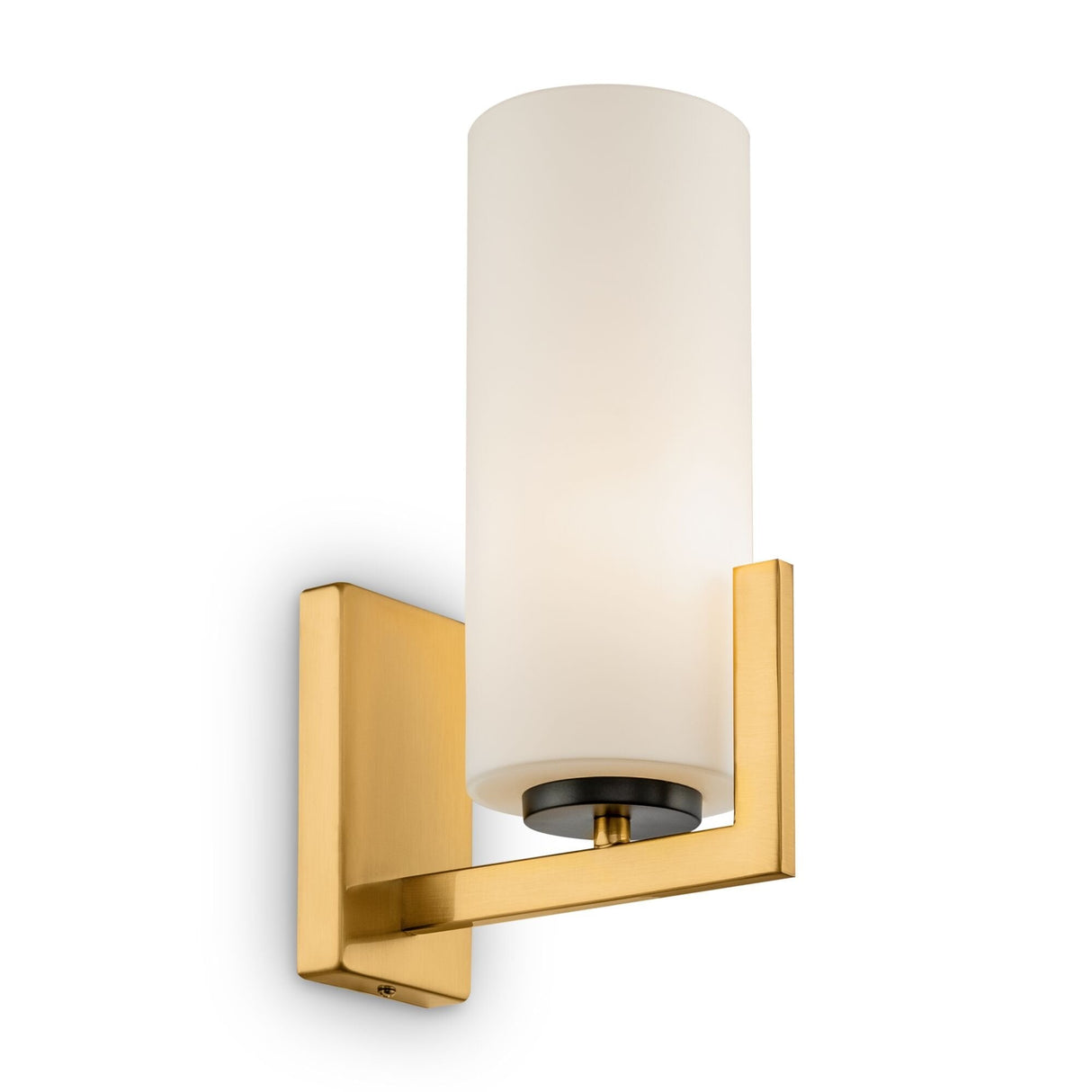 Contemporary Brass Fortano Wall Light Fixture