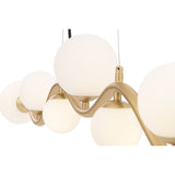 Contemporary Uva Gold Hanging Light Fixture