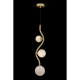 Contemporary Uva Luxe Gold Hanging Pendant Light