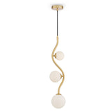 Contemporary Uva Luxe Gold Hanging Pendant Light