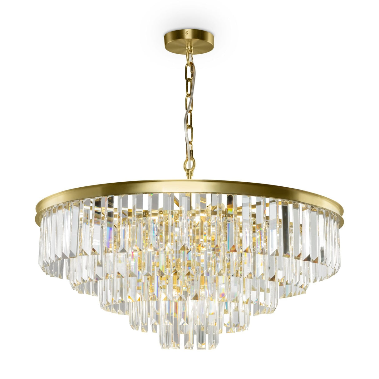 Revero Brass Elegance: Neoclassic Pendant Light
