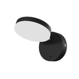 Contemporary Flair Matte Black LED Wall Sconce