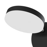 Contemporary Flair Matte Black LED Wall Sconce