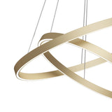 Elegant Brass LED Pendant Light - Rim Series