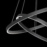 Sleek Black Rim Pendant Light