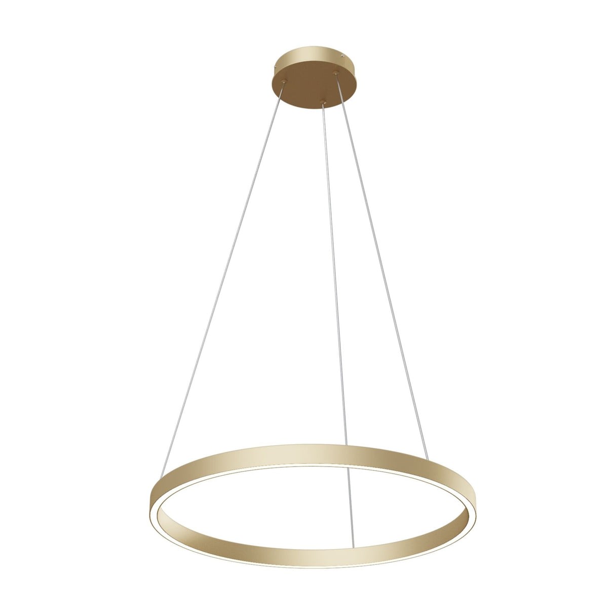 Brass Elegance Rim Pendant Light Fixture