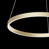 Brass Elegance Rim Pendant Light Fixture