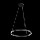Sleek Black Rim LED Pendant Lamp
