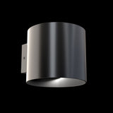 Sleek Black Rond Wall Lamp with G9 Bulb
