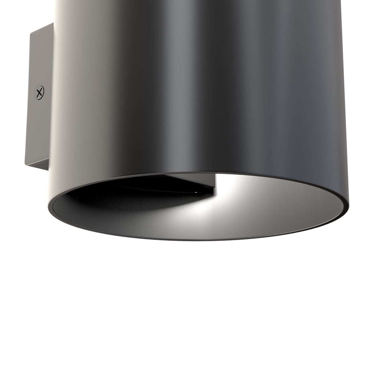 Sleek Black Rond Wall Lamp with G9 Bulb