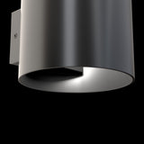 Sleek Black Rond Wall Lamp with G9 Bulb