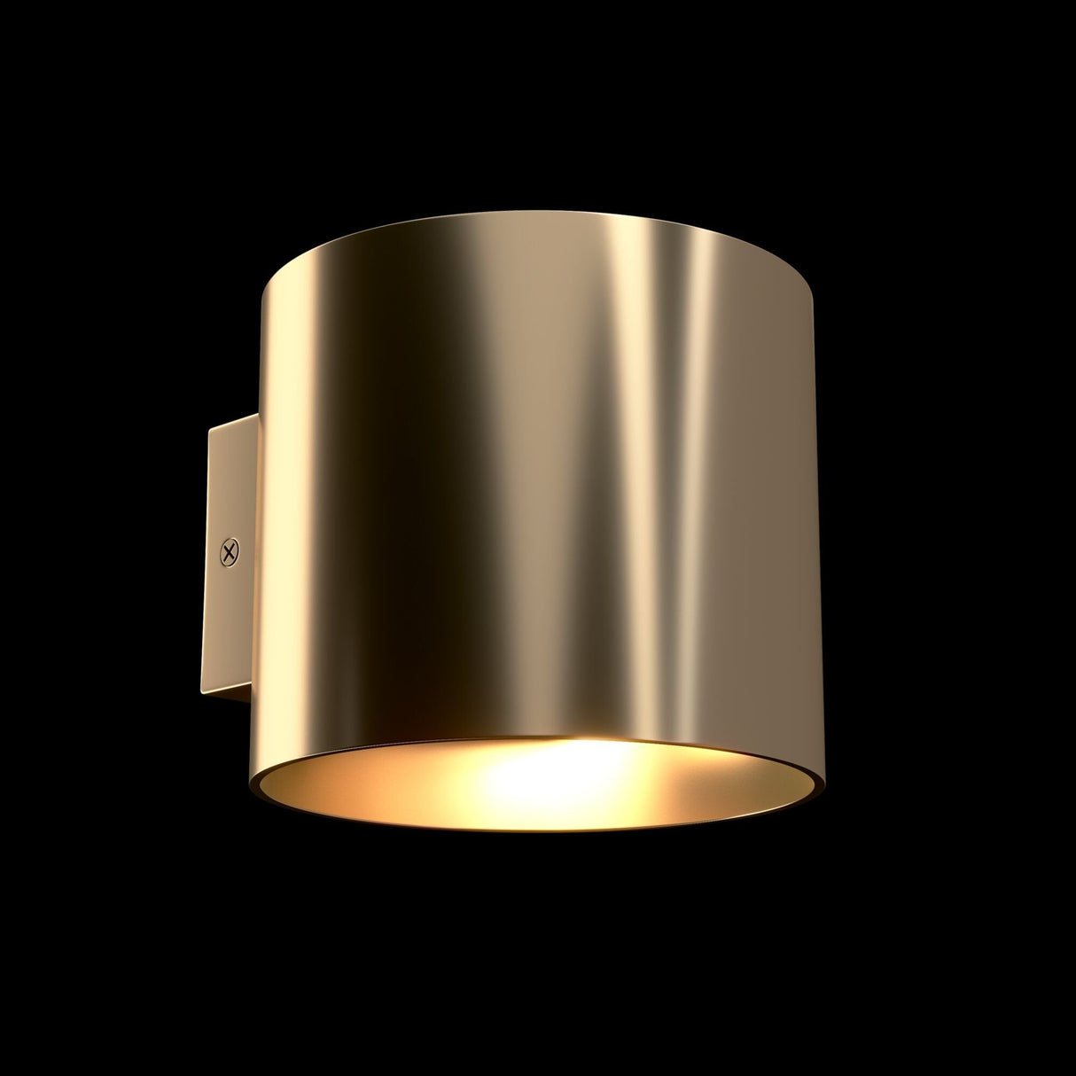 Elegant Matt Gold Rond Wall & Ceiling Lamp