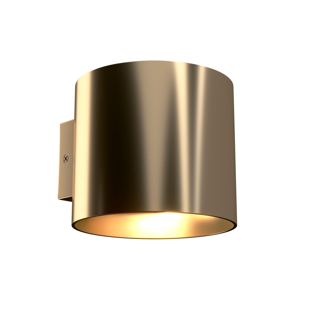 Elegant Matt Gold Rond Wall & Ceiling Lamp