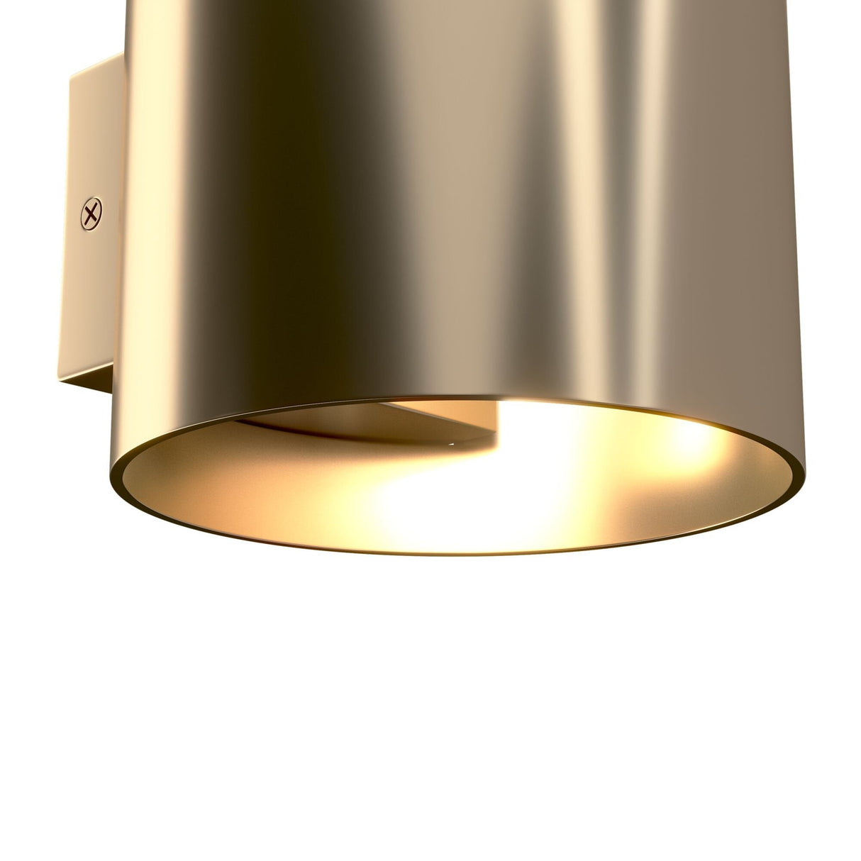 Elegant Matt Gold Rond Wall & Ceiling Lamp