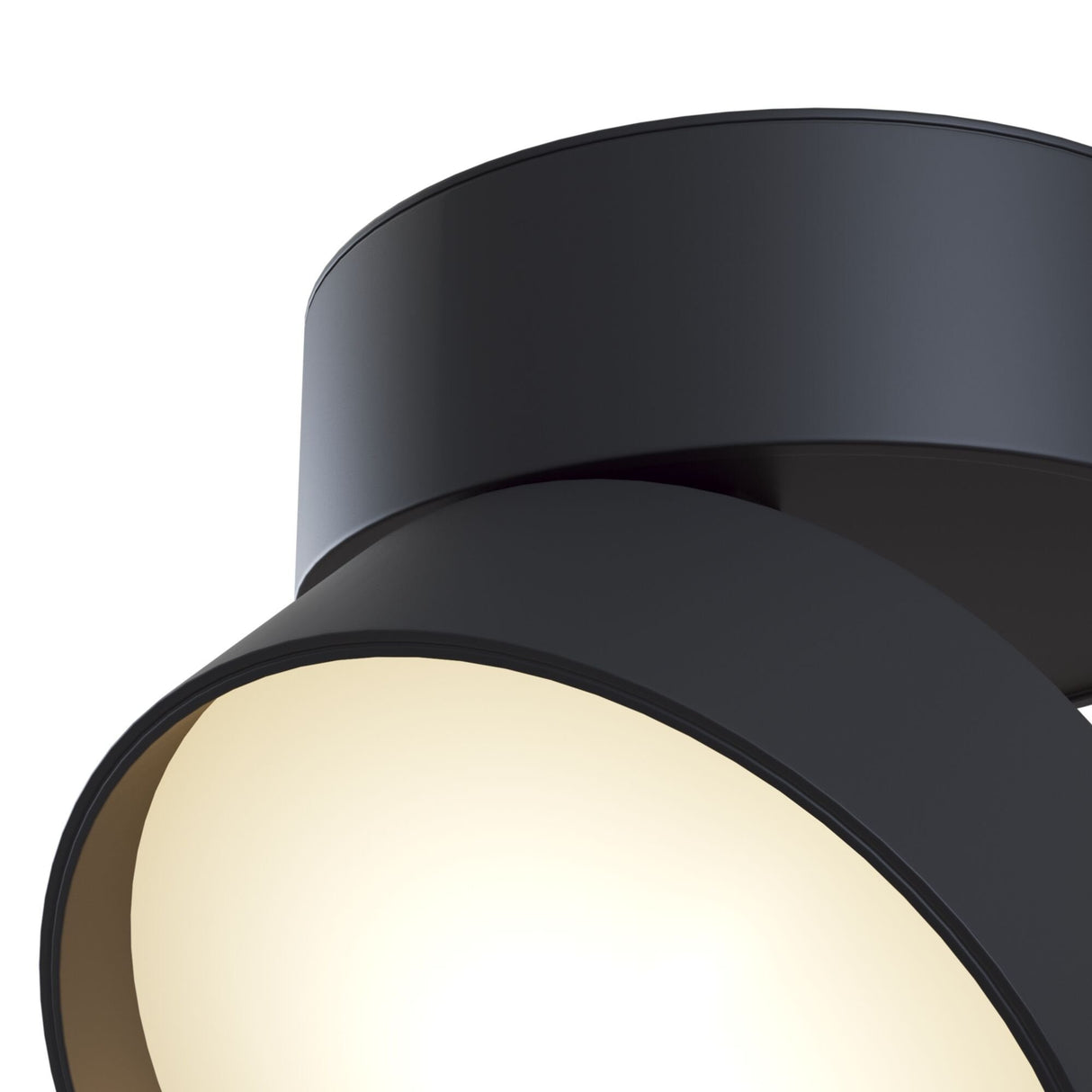 Black Onda LED Ceiling Lamp - Sleek Modern Design