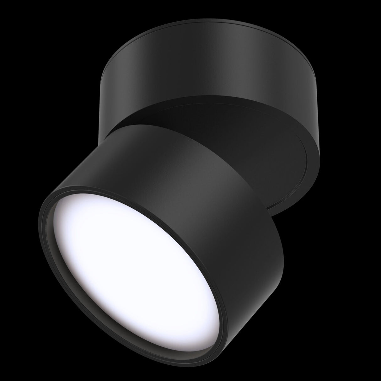 Modern Onda Series Black LED Ceiling Light
