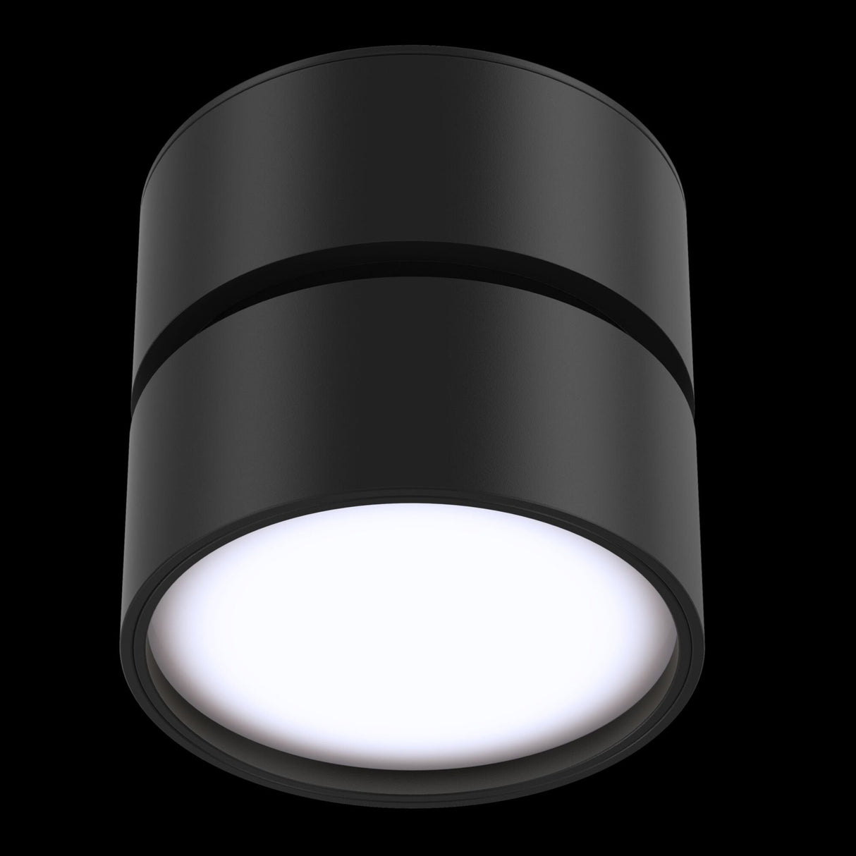 Modern Onda Series Black LED Ceiling Light