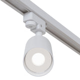 Focus White Track Lighting - Sleek Single Phase System