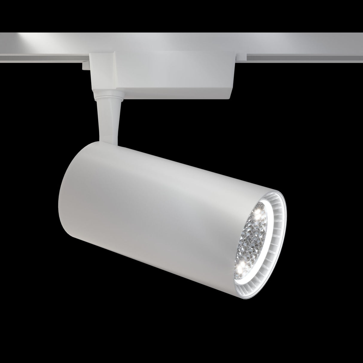 White LED Track Lighting System - Single Phase, 3000K, 3200 Lumens
