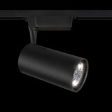 Modern Black LED Track Lighting - Single Phase System