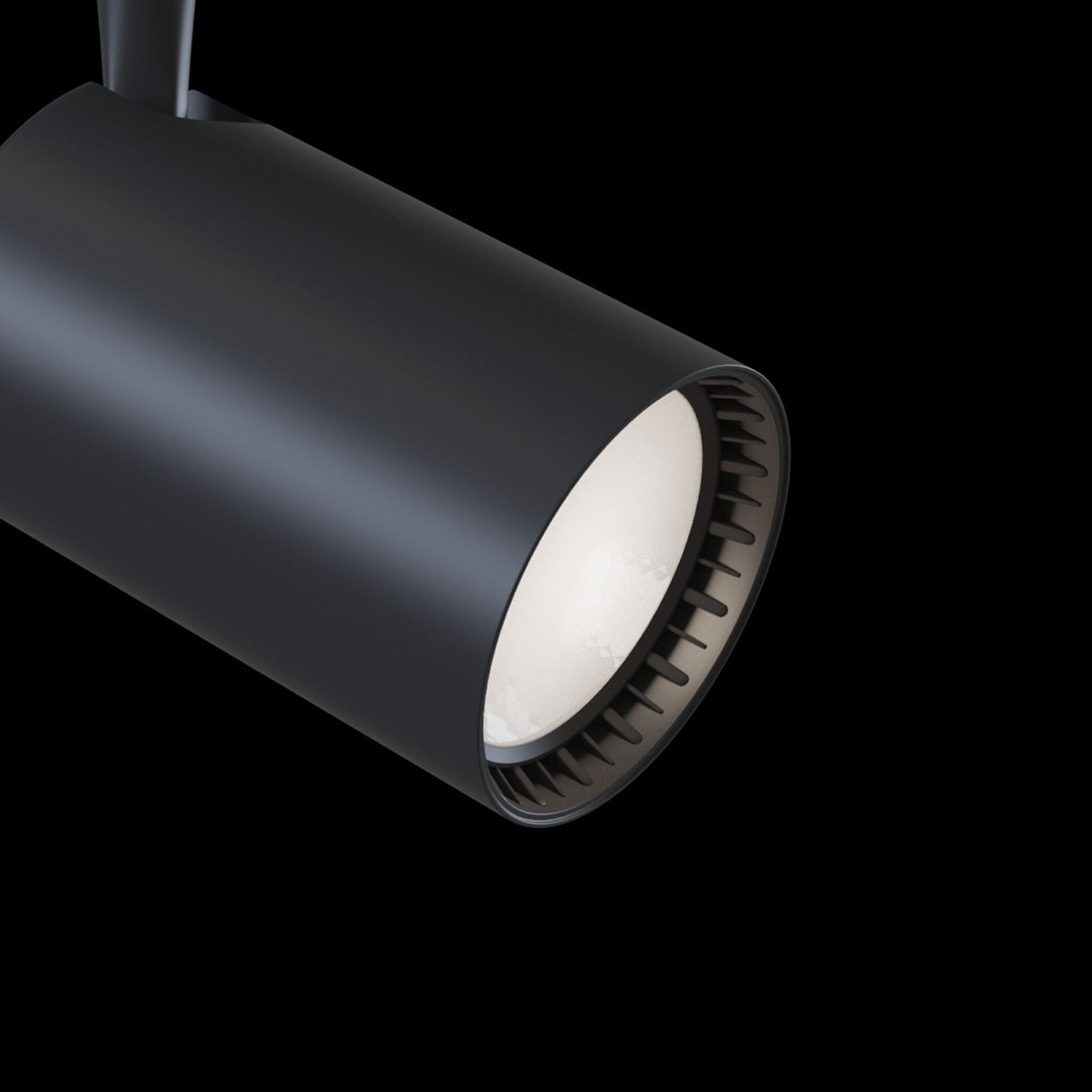 Modern Black LED Track Lighting - Single Phase System