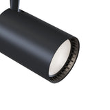 Modern Black LED Track Lighting System - Single Phase Design