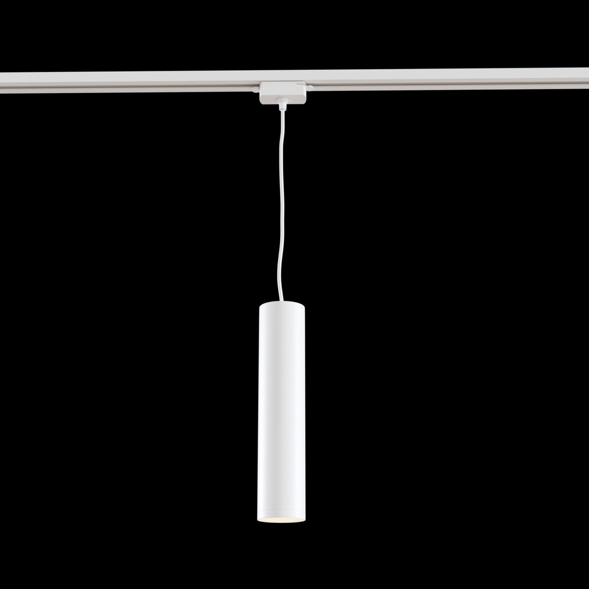White Track Lighting - Single Phase Track Lamp, GU10 50W, 300mm Height