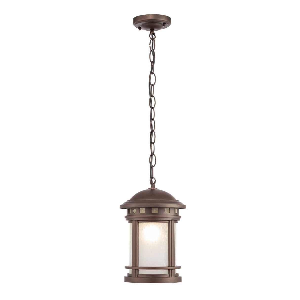 Salamanca Rustic Brown Outdoor Hanging Light Fixture