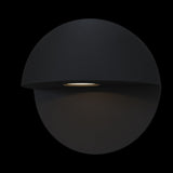 Sleek Black Mezzo LED Wall Sconce for Outdoor Spaces