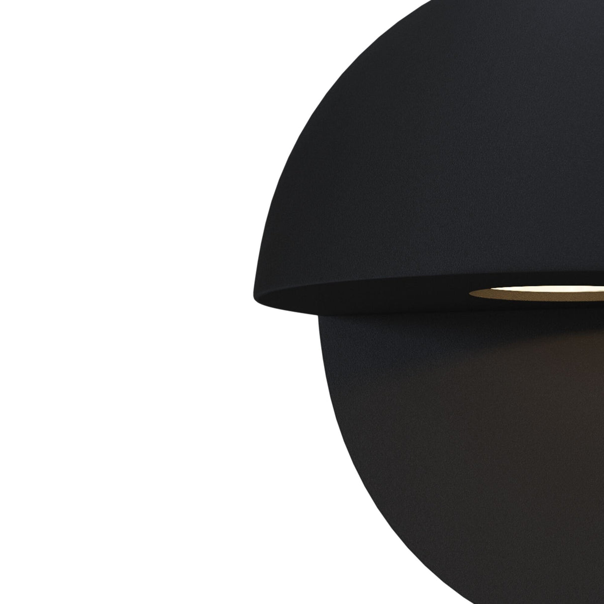 Sleek Black Mezzo LED Wall Sconce for Outdoor Spaces